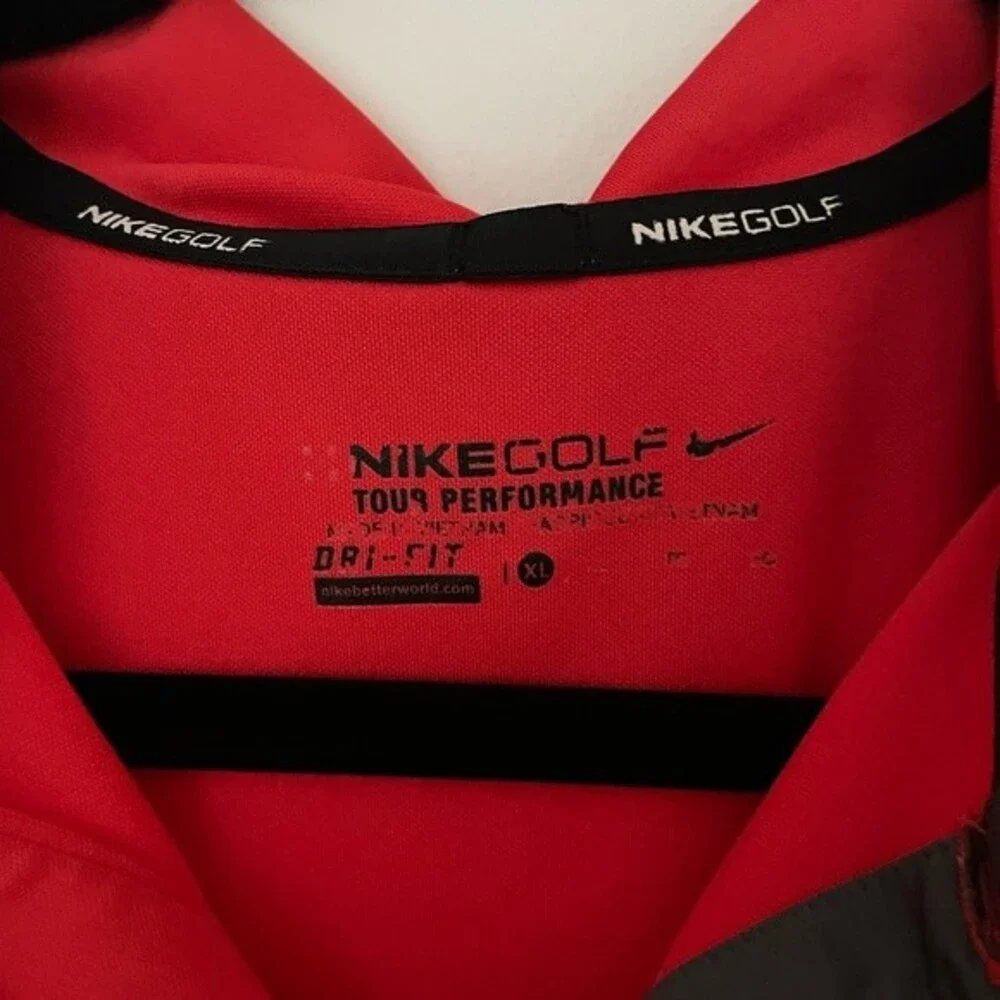 Nike polo mens dri fit red golf polo xlarge